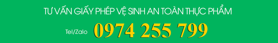 Dịch vụ giấy phép vệ sinh an toàn thực phẩm